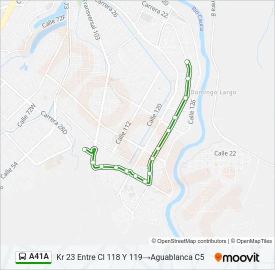 A41A Bus Line Map