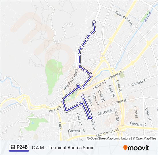 P24B bus Line Map