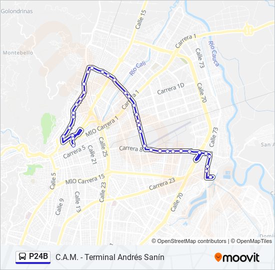 P24B bus Line Map