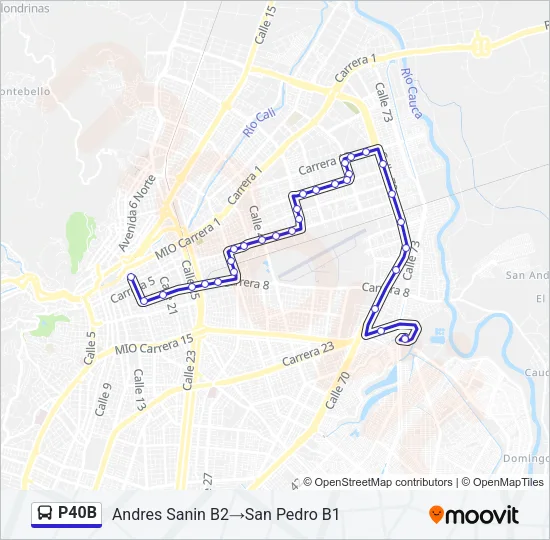 P40B Bus Line Map