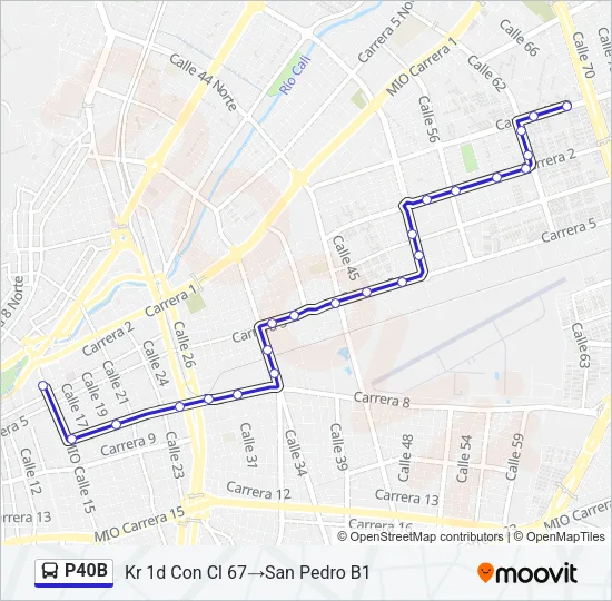 P40B Bus Line Map
