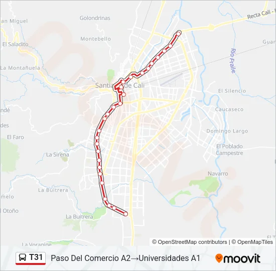 T31 Bus Line Map