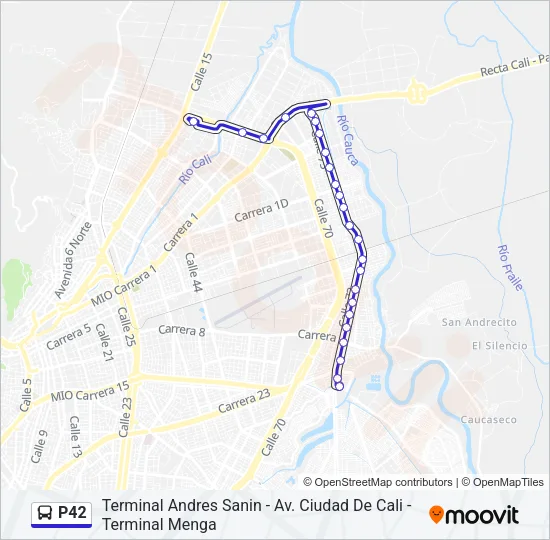 P42 Bus Line Map