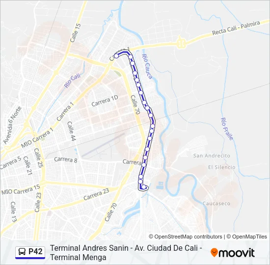 P42 Bus Line Map