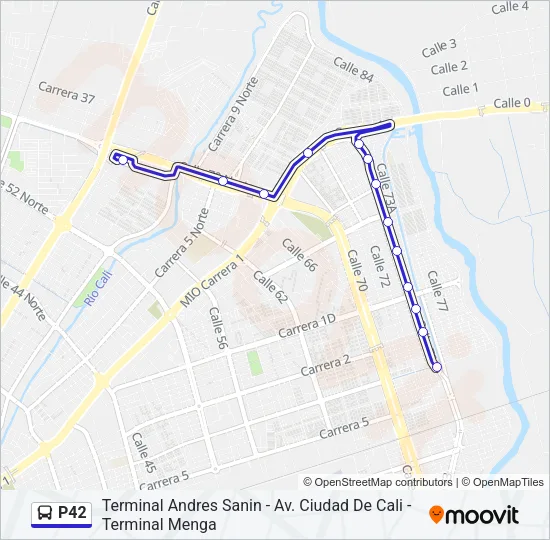 P42 Bus Line Map