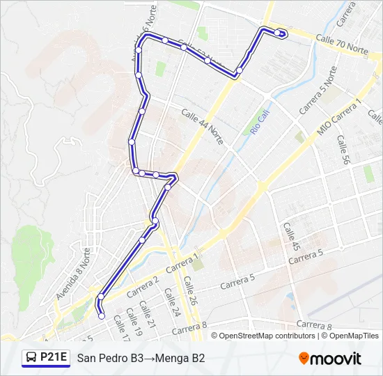 P21E Bus Line Map