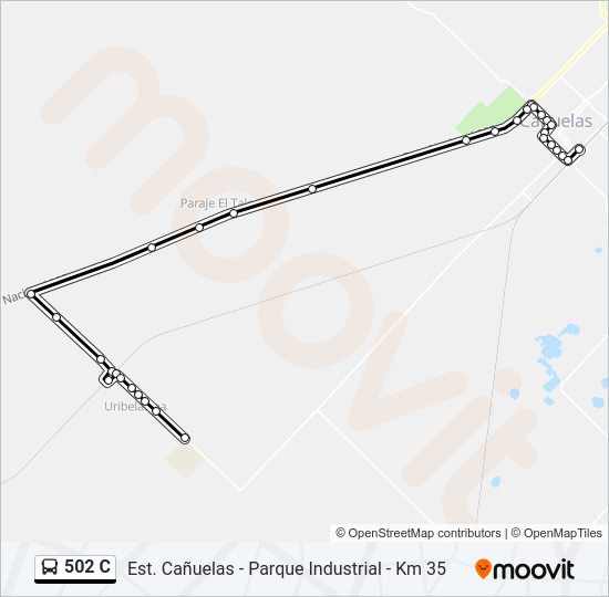 Mapa de 502 C de Colectivo