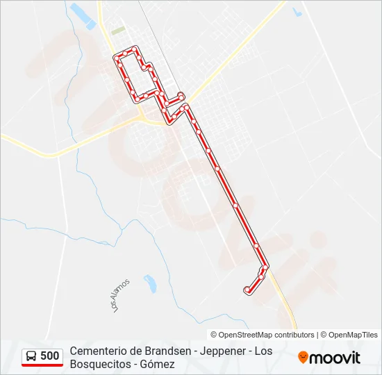500 Colectivo Line Map