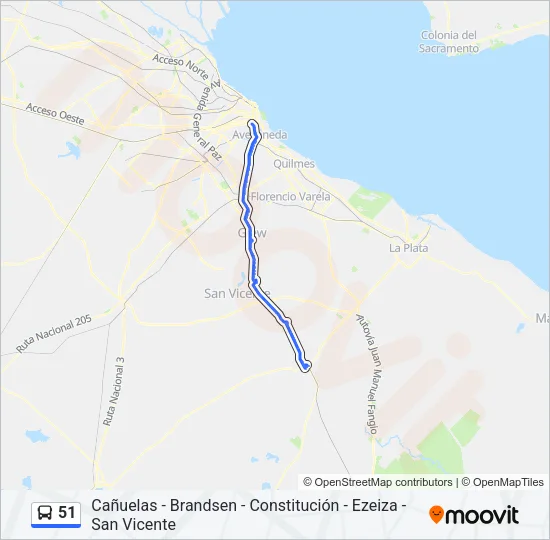Mapa de 51 de Colectivo