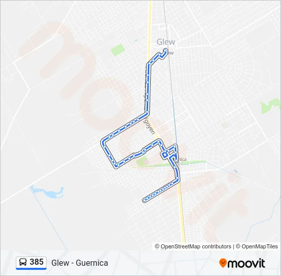 385 Colectivo Line Map