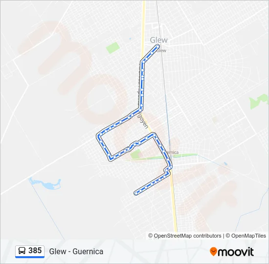 385 Colectivo Line Map