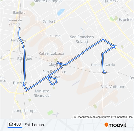 403 Colectivo Line Map