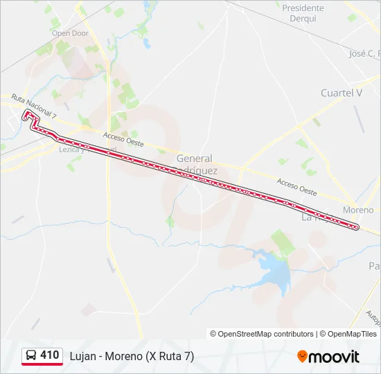410 Colectivo Line Map