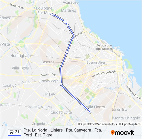 Mapa de 21 de Colectivo