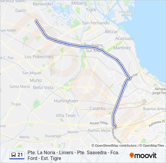 Mapa de 21 de Colectivo