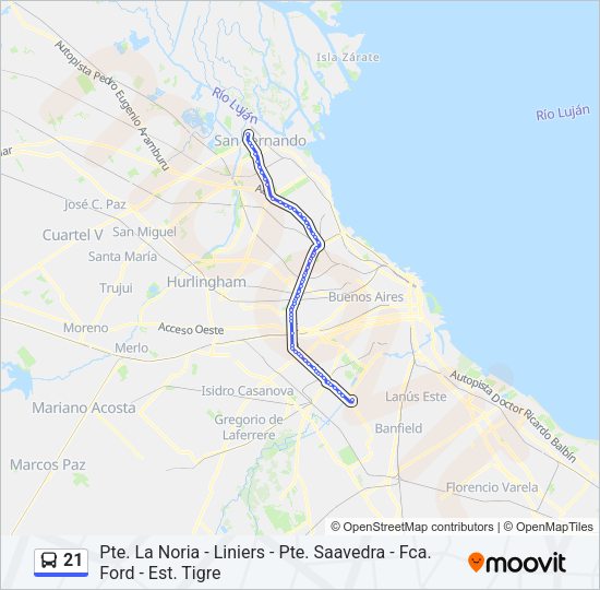Mapa de 21 de Colectivo