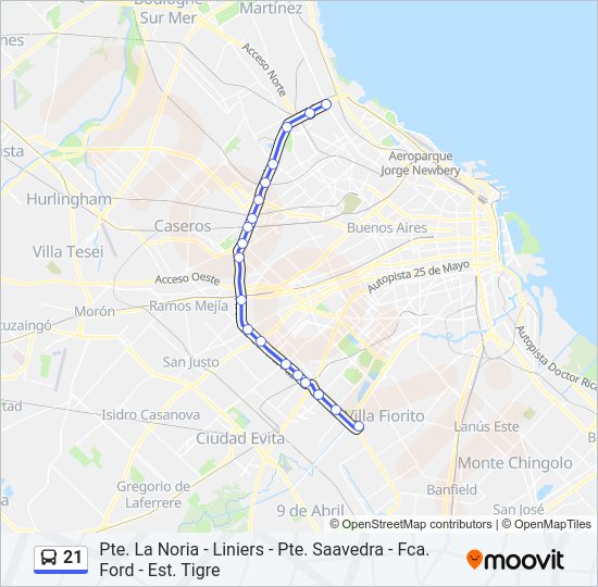Mapa de 21 de Colectivo