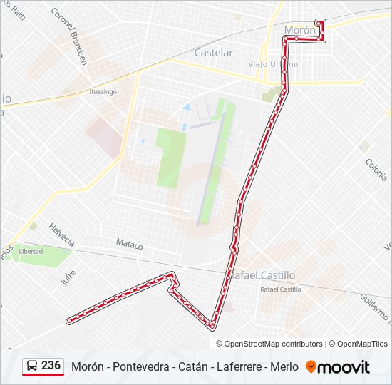 236 colectivo Line Map