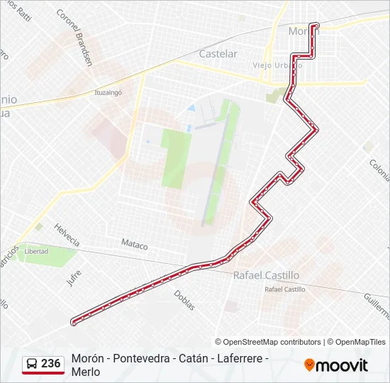 236 Colectivo Line Map