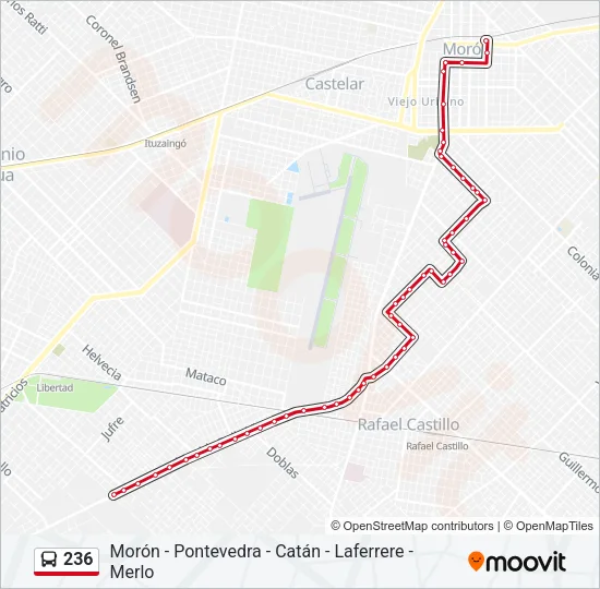 236 Colectivo Line Map