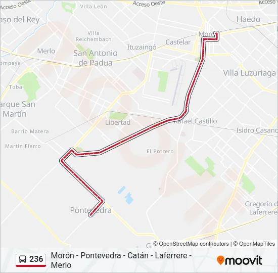 236 Colectivo Line Map