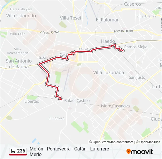 236 Colectivo Line Map