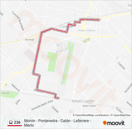 236 Colectivo Line Map
