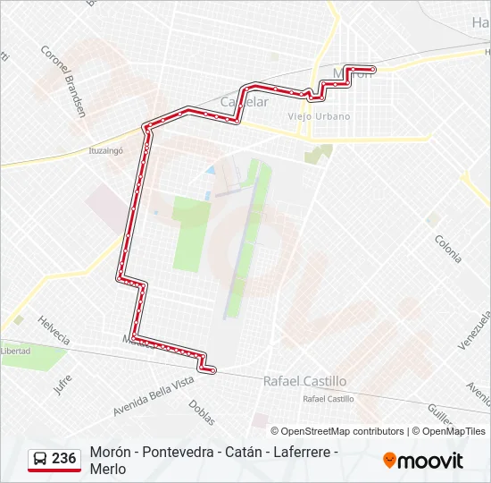 236 Colectivo Line Map