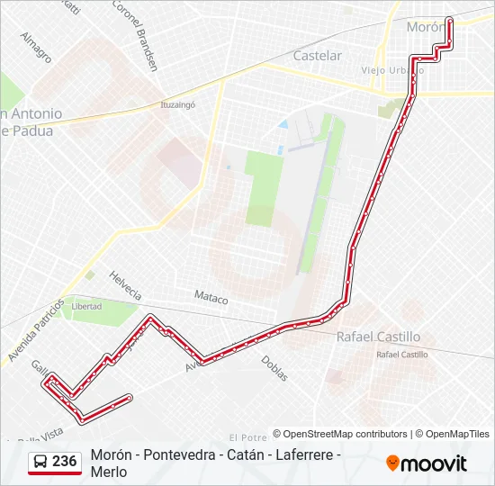 236 Colectivo Line Map