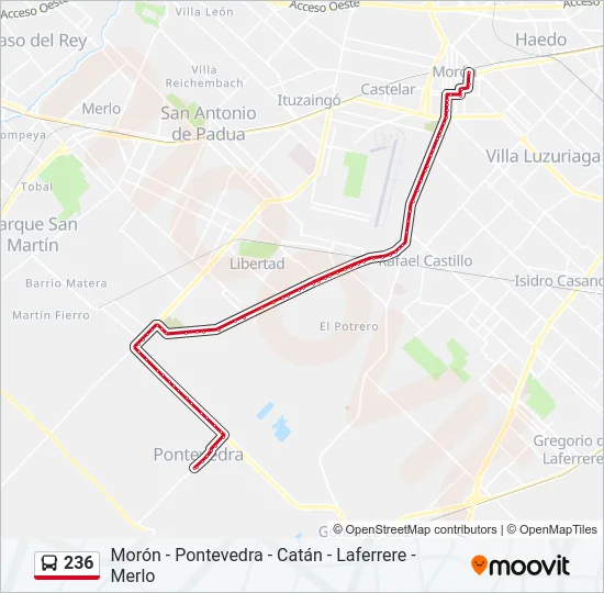 236 Colectivo Line Map