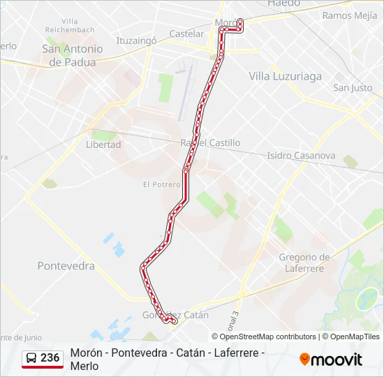 236 Colectivo Line Map