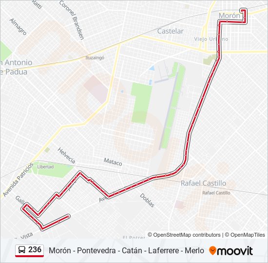 236 Colectivo Line Map