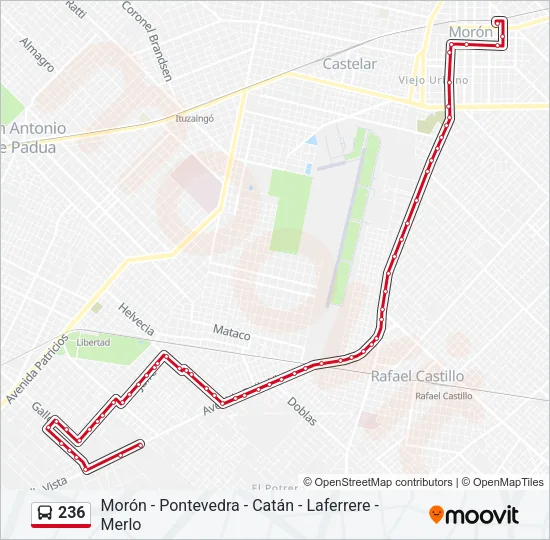 236 Colectivo Line Map