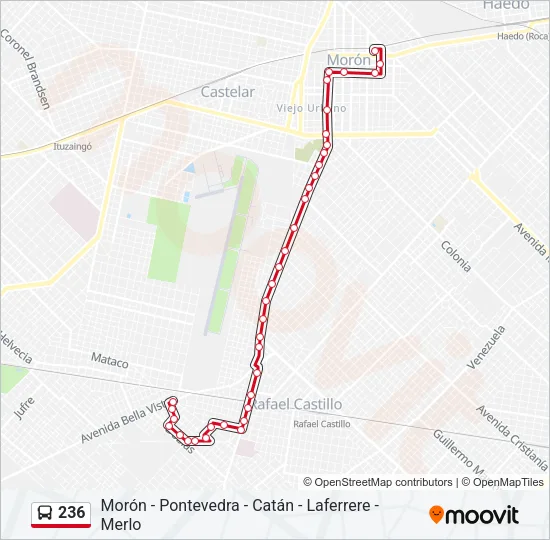 236 Colectivo Line Map