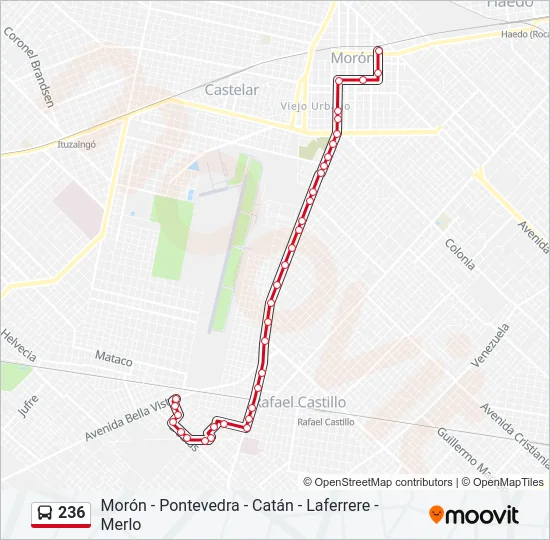 236 Colectivo Line Map
