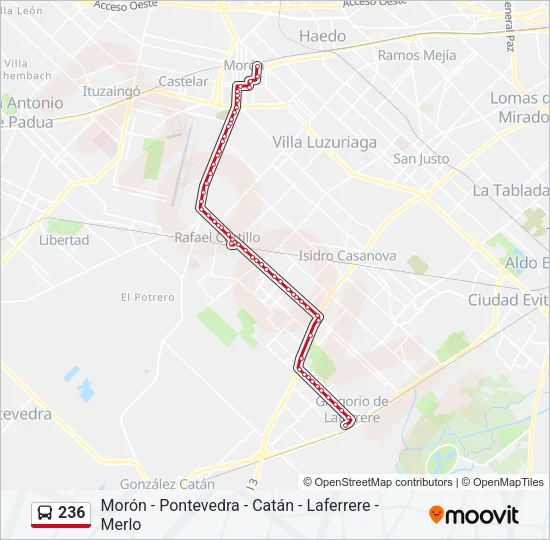 236 Colectivo Line Map
