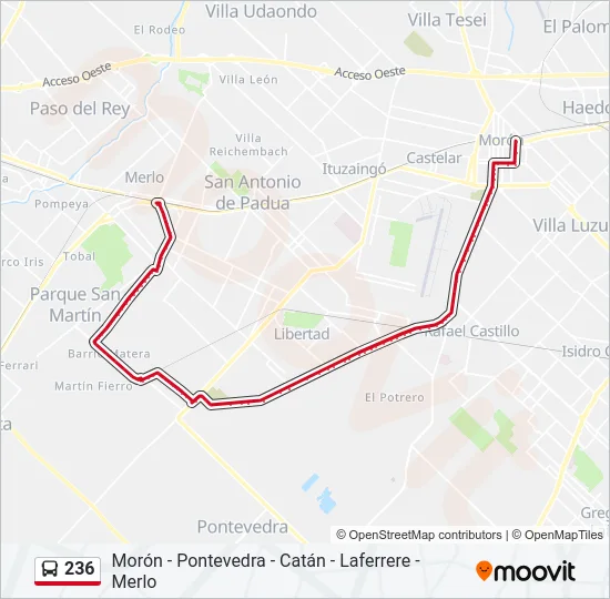 236 Colectivo Line Map