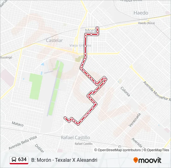 634 Colectivo Line Map