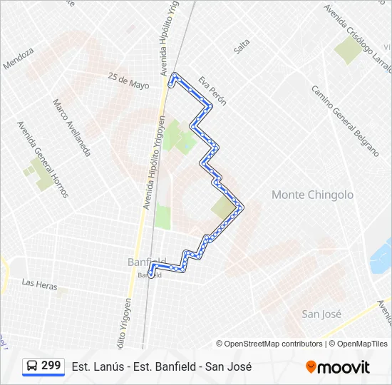 299 Colectivo Line Map