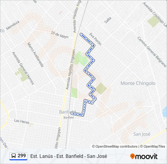 299 Colectivo Line Map