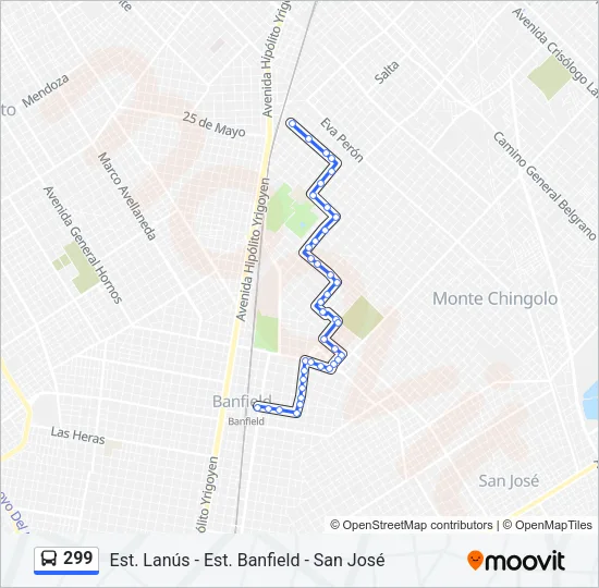 299 Colectivo Line Map
