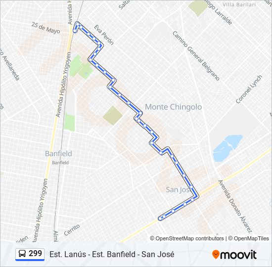 299 Colectivo Line Map