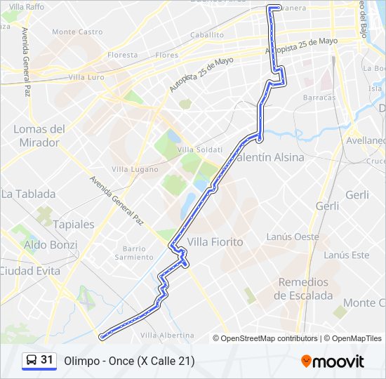 Mapa de 31 de Colectivo