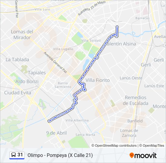 Mapa de 31 de Colectivo