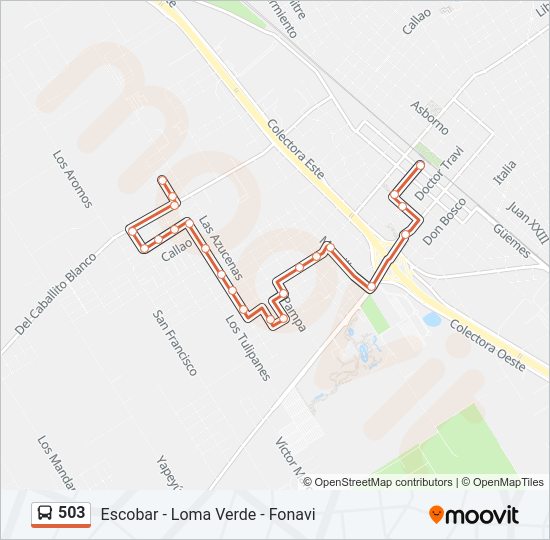 Mapa de 503 de Colectivo