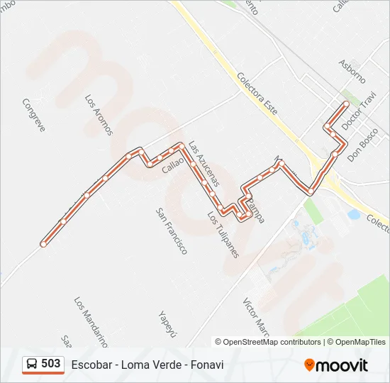 503 Colectivo Line Map