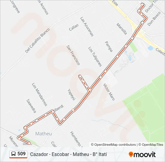 509 Colectivo Line Map
