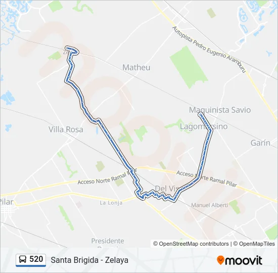 520 Colectivo Line Map