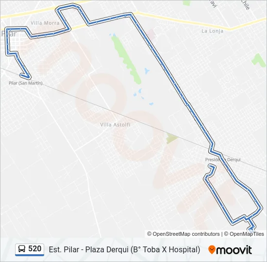 520 Colectivo Line Map