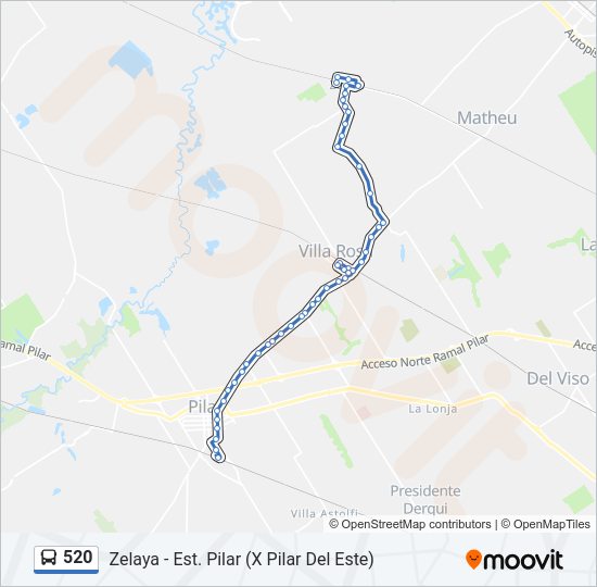 Mapa de 520 de Colectivo